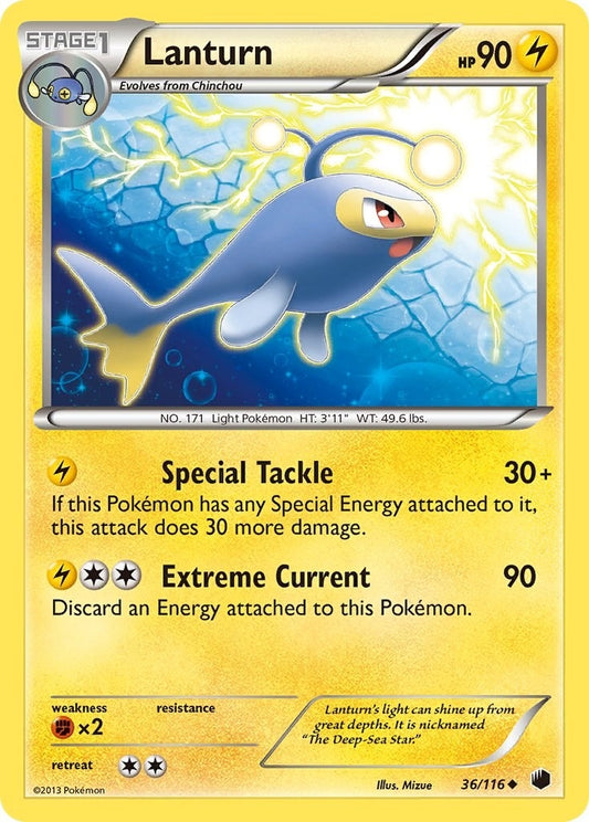 Image for Lanturn (36/116) (Plasma Freeze) - Pokemon