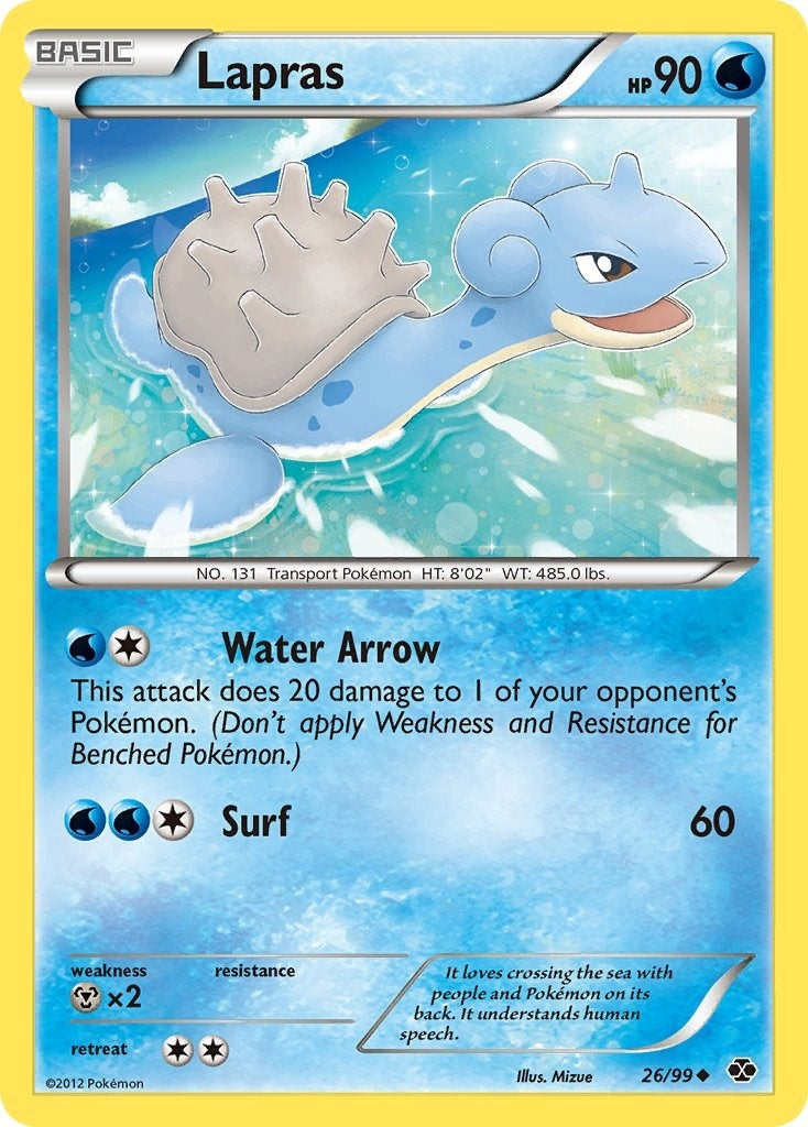 Image for Lapras (26) (26/99) (Next Destinies) - Pokemon
