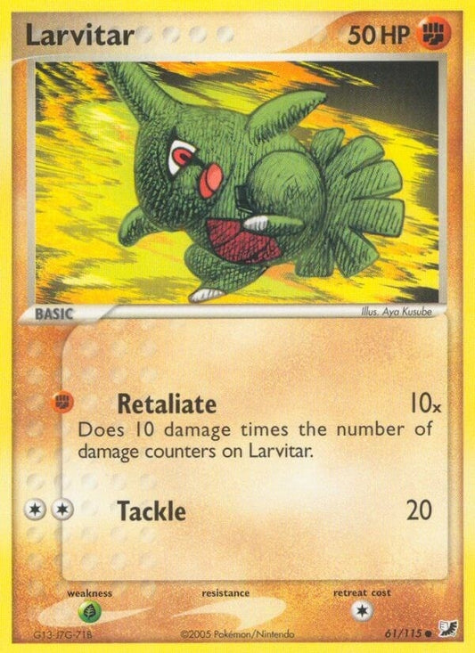 Image for Larvitar (61/115) (Unseen Forces) - Pokemon