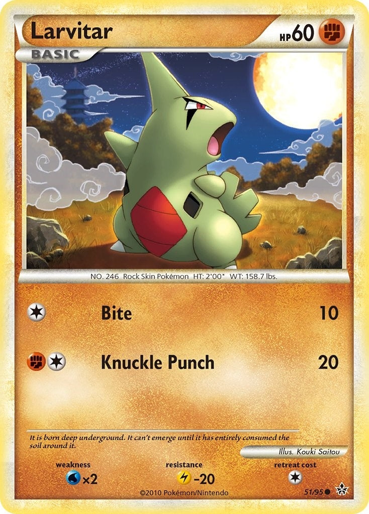 Image for Larvitar (51) (51/95) (Unleashed) - Pokemon