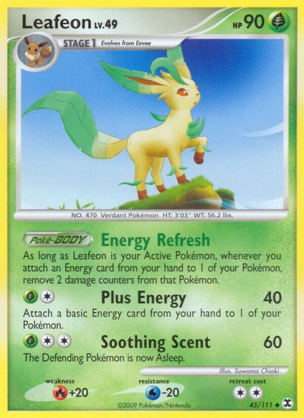 Image for Leafeon (45/111) (Rising Rivals) - Pokemon