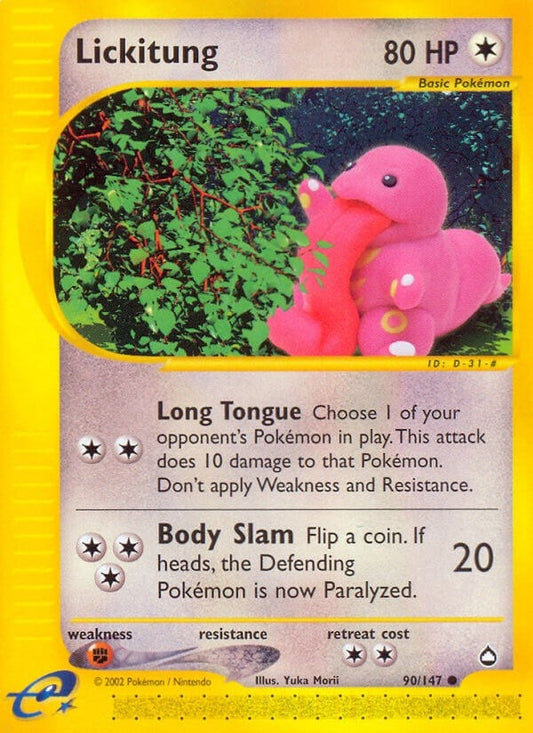 Image for Lickitung (090/147) (Aquapolis) - Pokemon