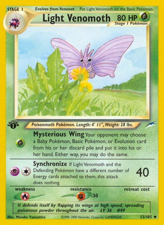 Image for Light Venomoth (053/105) (Neo Destiny) - Pokemon