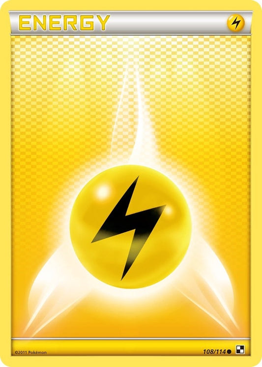 Image for Lightning Energy (108/114) (Black and White) - Pokemon