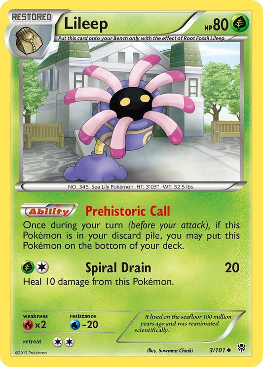 Image for Lileep (3/101) (Plasma Blast) - Pokemon