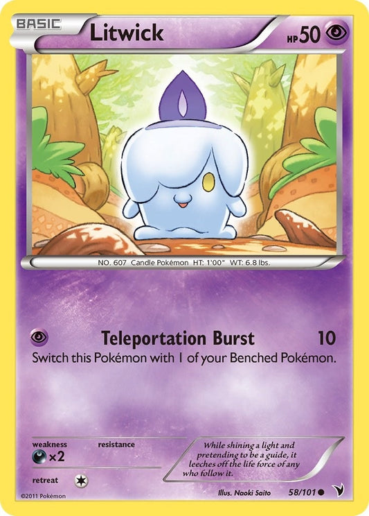 Image for Litwick (58) (58/101) (Noble Victories) - Pokemon