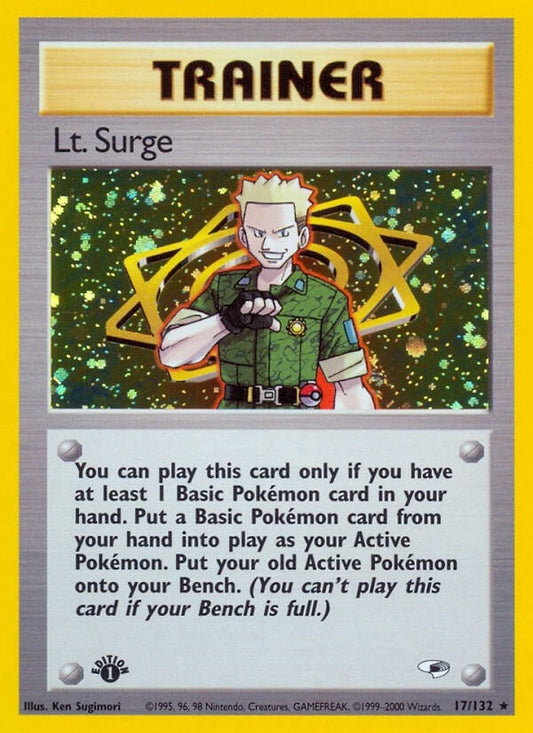 Image for Lt. Surge (17) (017/132) (Gym Heroes) - Pokemon