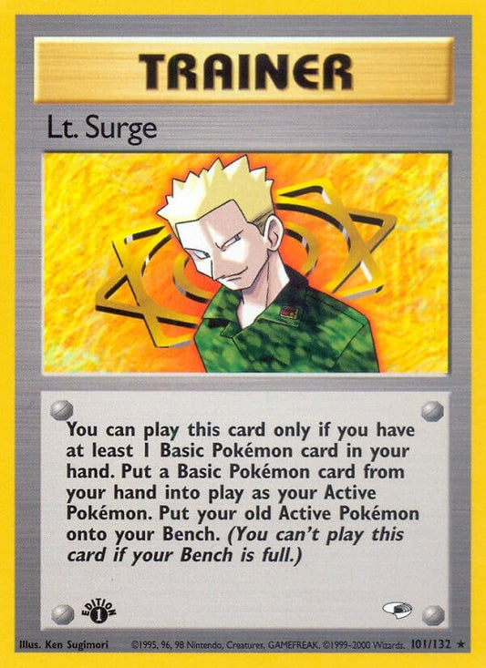 Image for Lt. Surge (101) (101/132) (Gym Heroes) - Pokemon
