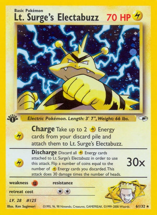 Image for Lt. Surge's Electabuzz (6) (006/132) (Gym Heroes) - Pokemon