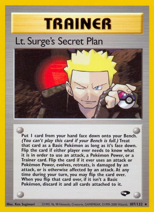 Image for Lt. Surge's Secret Plan (107/132) (Gym Challenge) - Pokemon