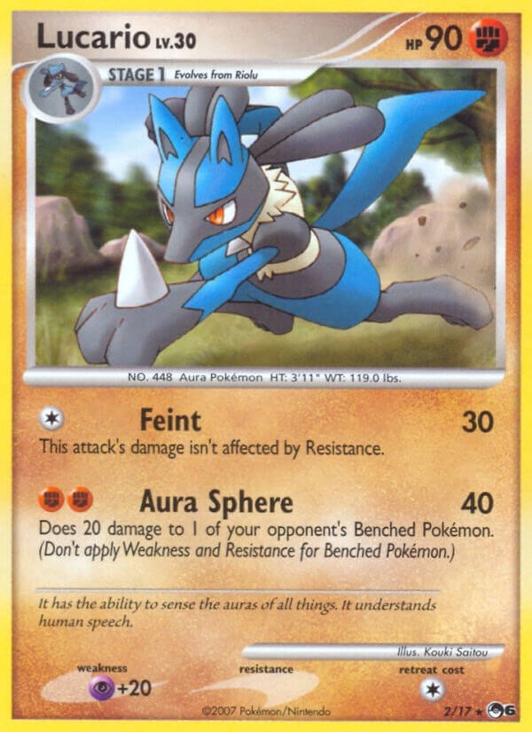 Image for Lucario (002/017) (POP Series 6) - Pokemon