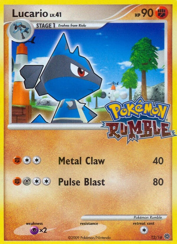 Image for Lucario (12) (Rumble) - Pokemon