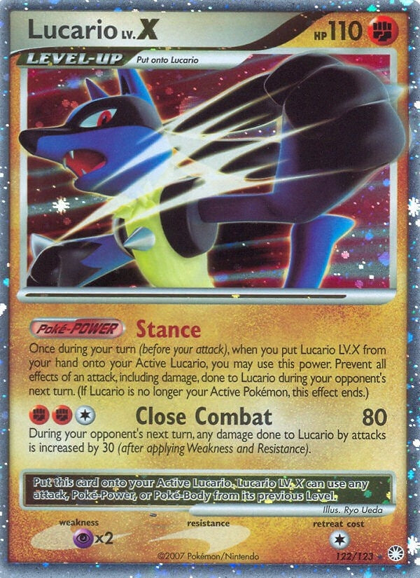 Image for Lucario LV.X (122/123) (Mysterious Treasures) - Pokemon