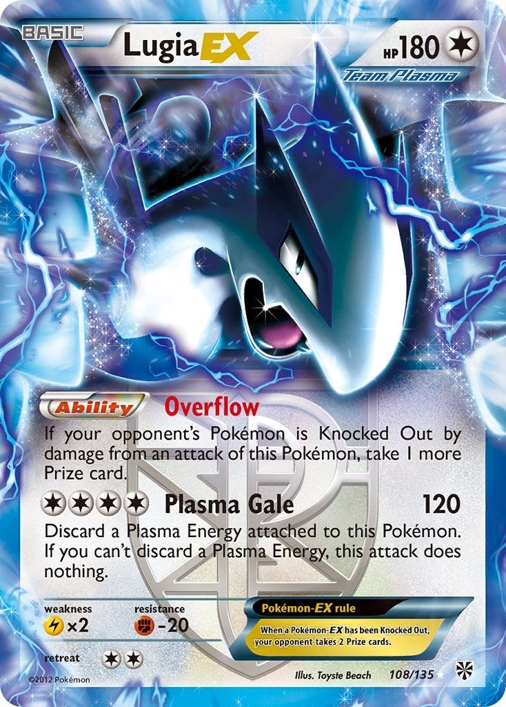 Image for Lugia EX (Team Plasma) (108/135) (Plasma Storm) - Pokemon
