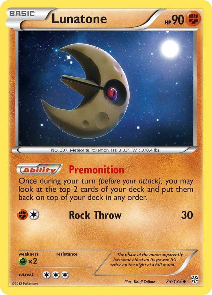 Image for Lunatone (73/135) (Plasma Storm) - Pokemon