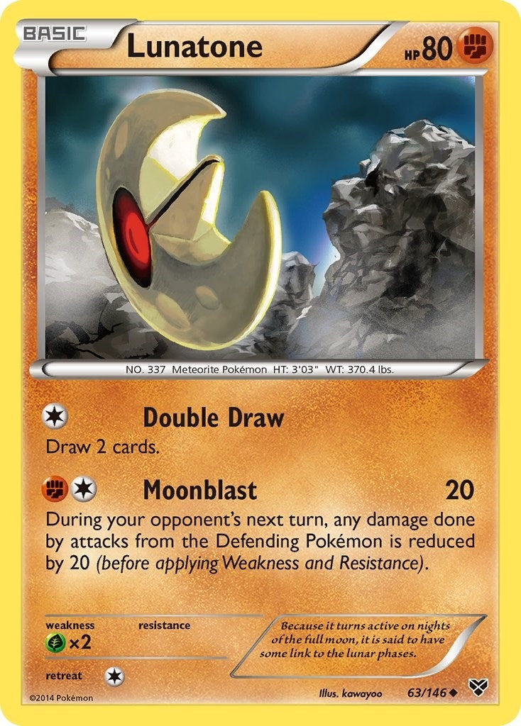 Image for Lunatone (63/146) (XY Base Set) - Pokemon