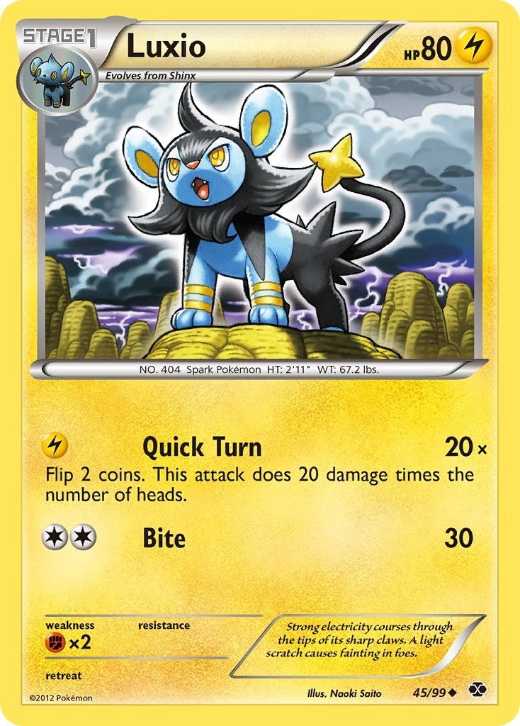 Image for Luxio (45) (45/99) (Next Destinies) - Pokemon