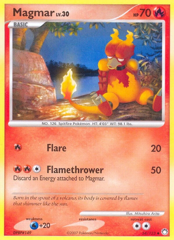 Image for Magmar (54/123) (Mysterious Treasures) - Pokemon
