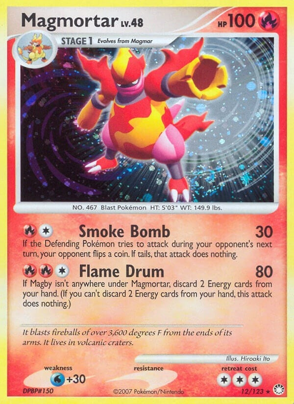 Image for Magmortar (12/123) (Mysterious Treasures) - Pokemon