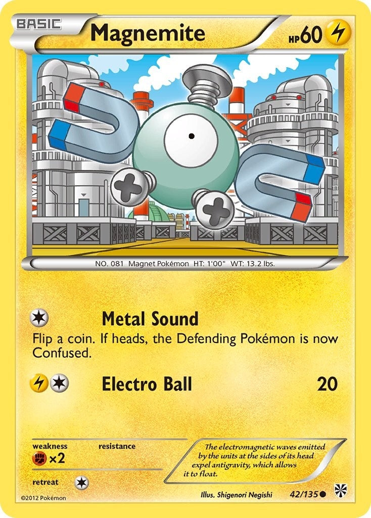 Image for Magnemite (42) (42/135) (Plasma Storm) - Pokemon