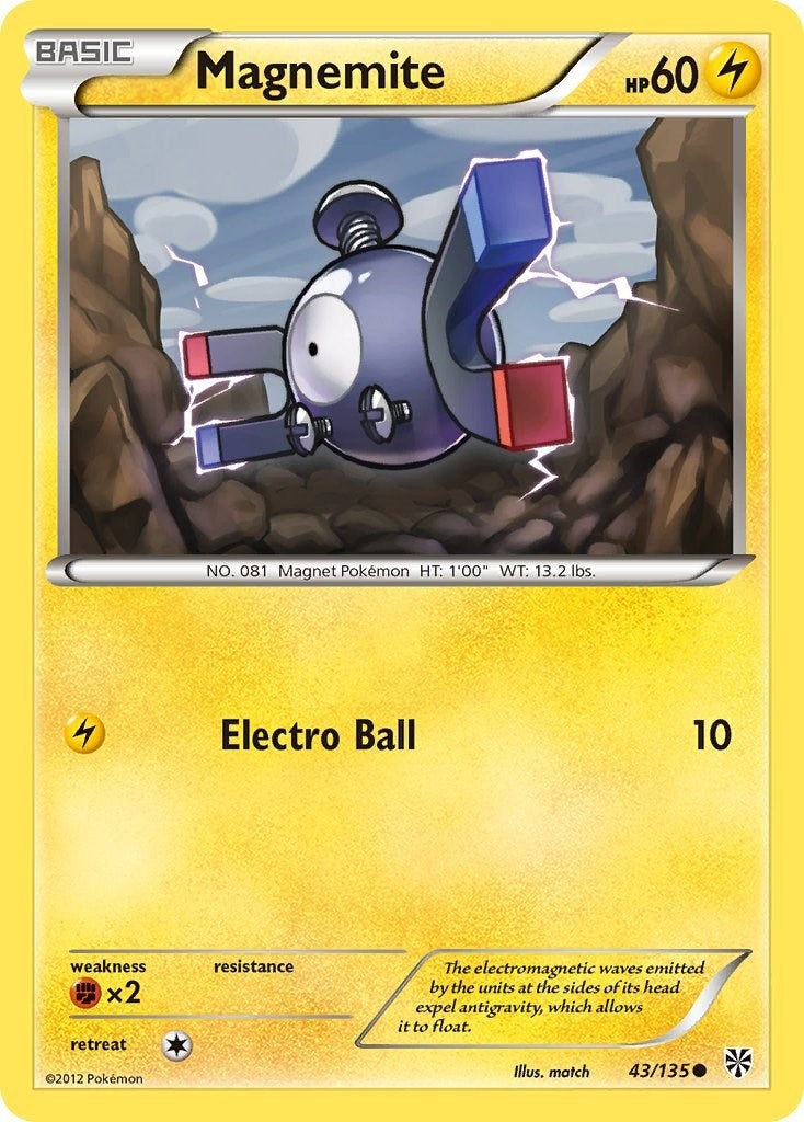 Image for Magnemite (43) (43/135) (Plasma Storm) - Pokemon