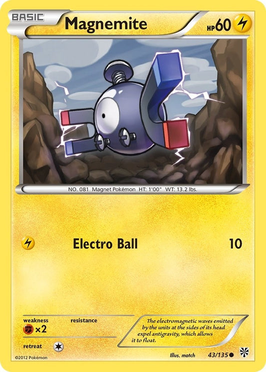 Image for Magnemite (43) (43/135) (Plasma Storm) - Pokemon