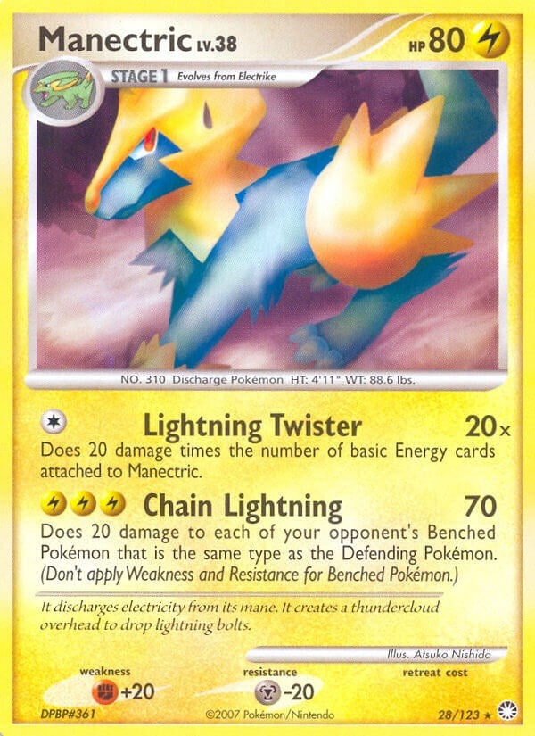 Image for Manectric (28/123) (Mysterious Treasures) - Pokemon