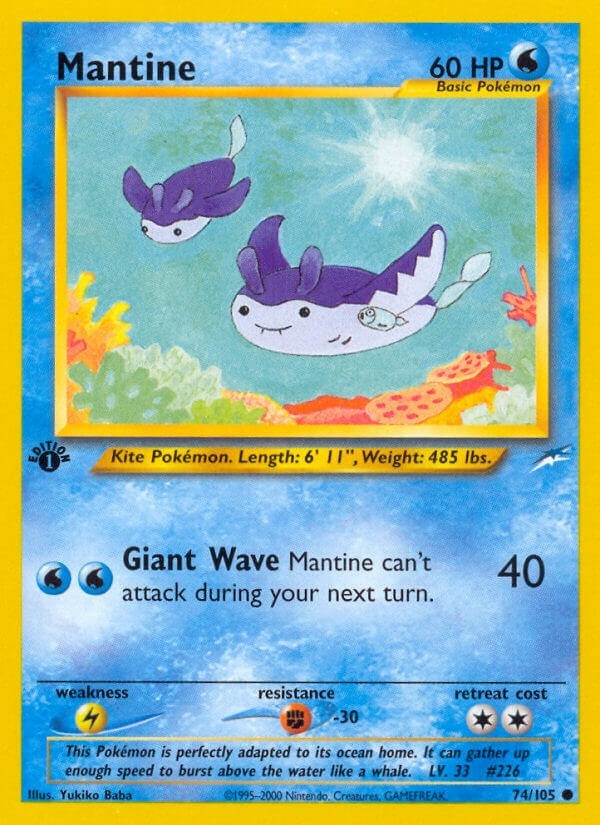 Image for Mantine (074/105) (Neo Destiny) - Pokemon