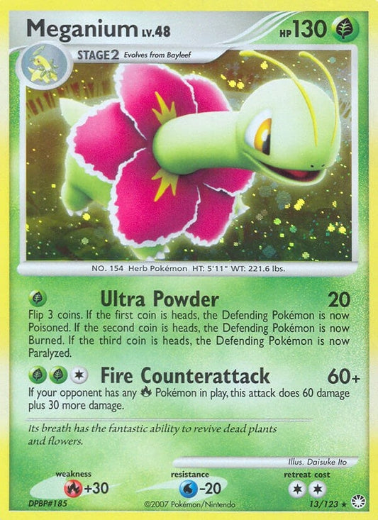 Image for Meganium (13/123) (Mysterious Treasures) - Pokemon