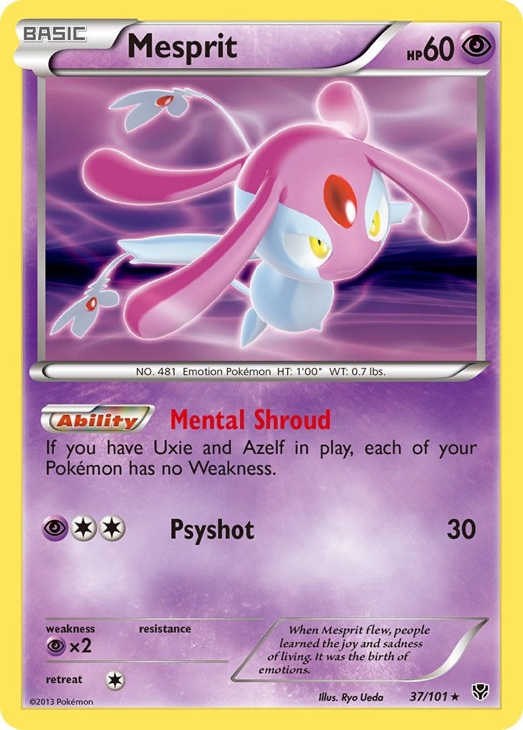 Image for Mesprit (37/101) (Plasma Blast) - Pokemon