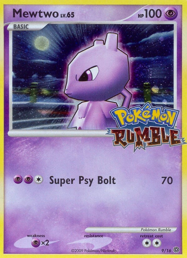 Image for Mewtwo (9) (Rumble) - Pokemon