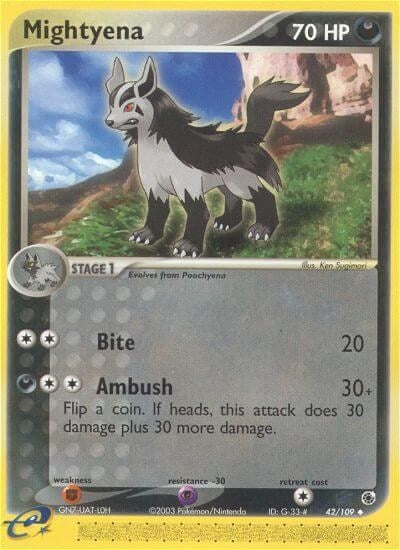 Image for Mightyena (42/109) (Ruby and Sapphire) - Pokemon