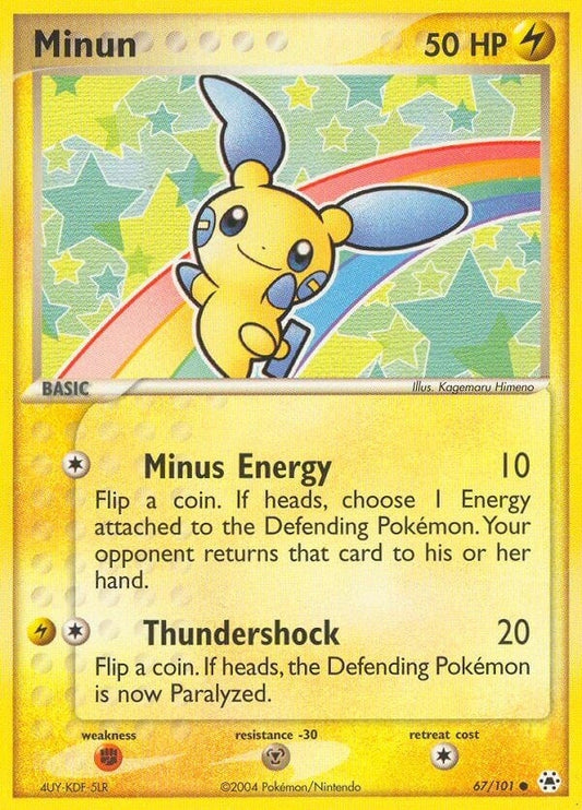 Image for Minun (67/101) (Hidden Legends) - Pokemon