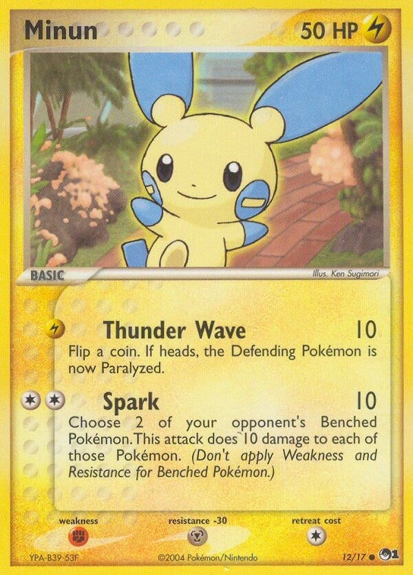 Image for Minun (012/017) (POP Series 1) - Pokemon
