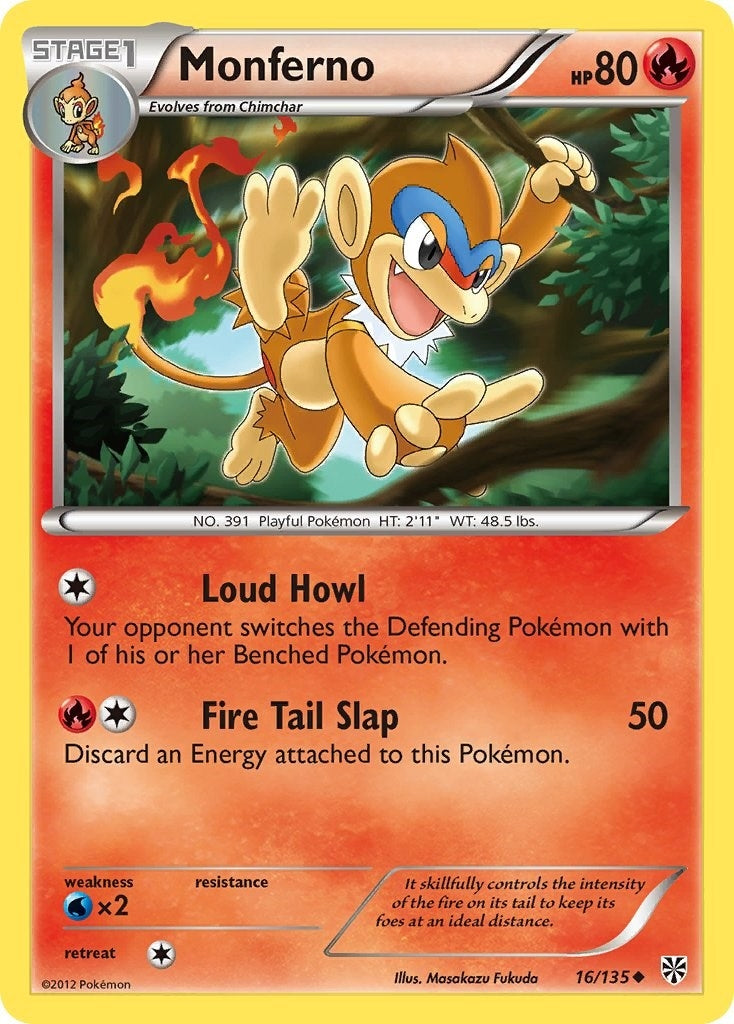 Image for Monferno (16/135) (Plasma Storm) - Pokemon