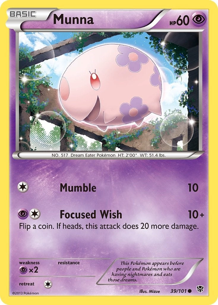 Image for Munna (39/101) (Plasma Blast) - Pokemon