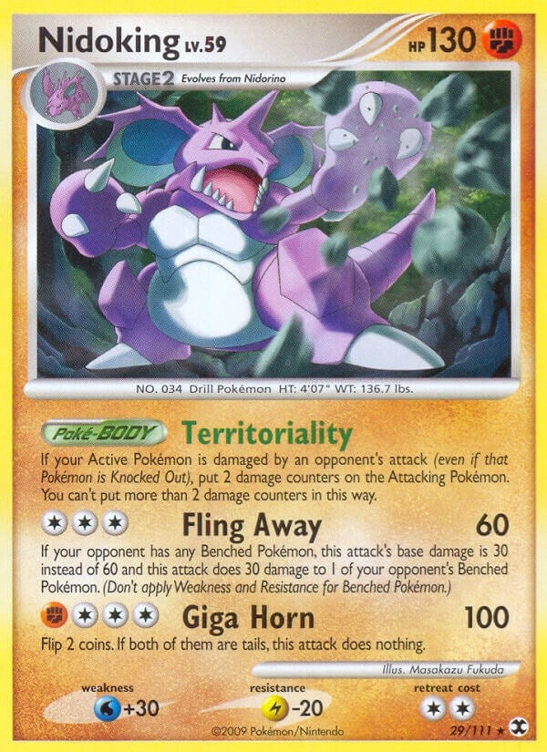 Image for Nidoking (29/111) (Rising Rivals) - Pokemon