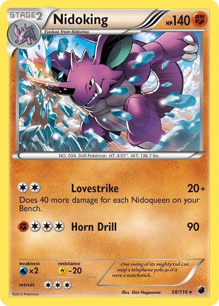 Image for Nidoking (58/116) (Plasma Freeze) - Pokemon