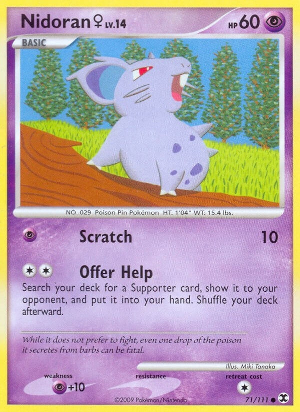 Image for Nidoran F (71/111) (Rising Rivals) - Pokemon