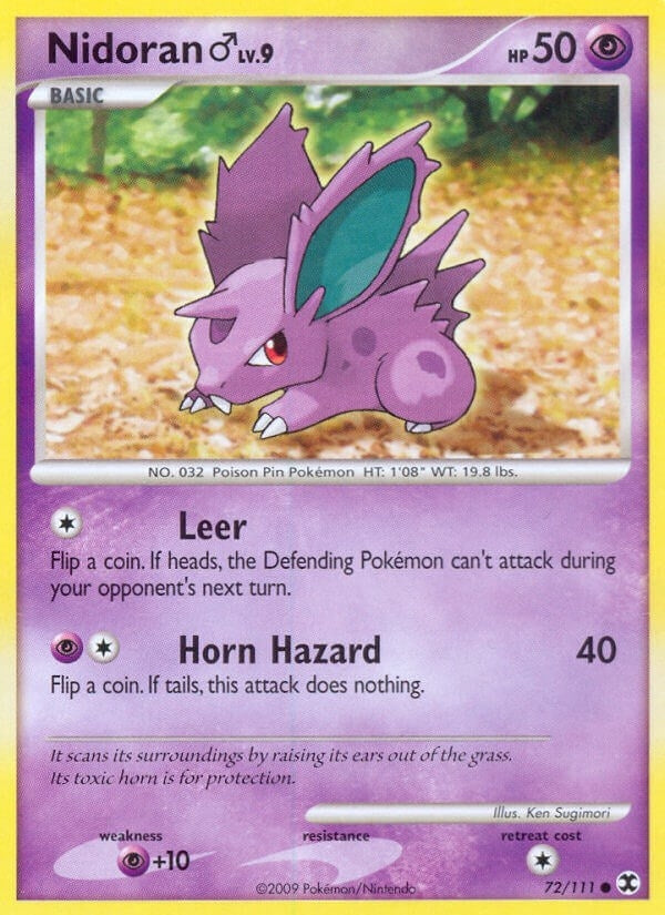 Image for Nidoran M (72/111) (Rising Rivals) - Pokemon