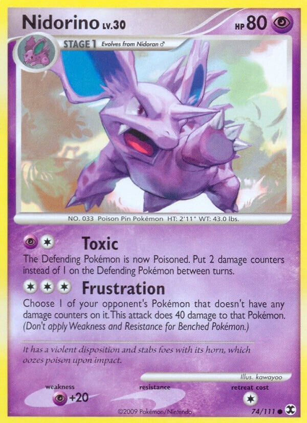 Image for Nidorino (74/111) (Rising Rivals) - Pokemon