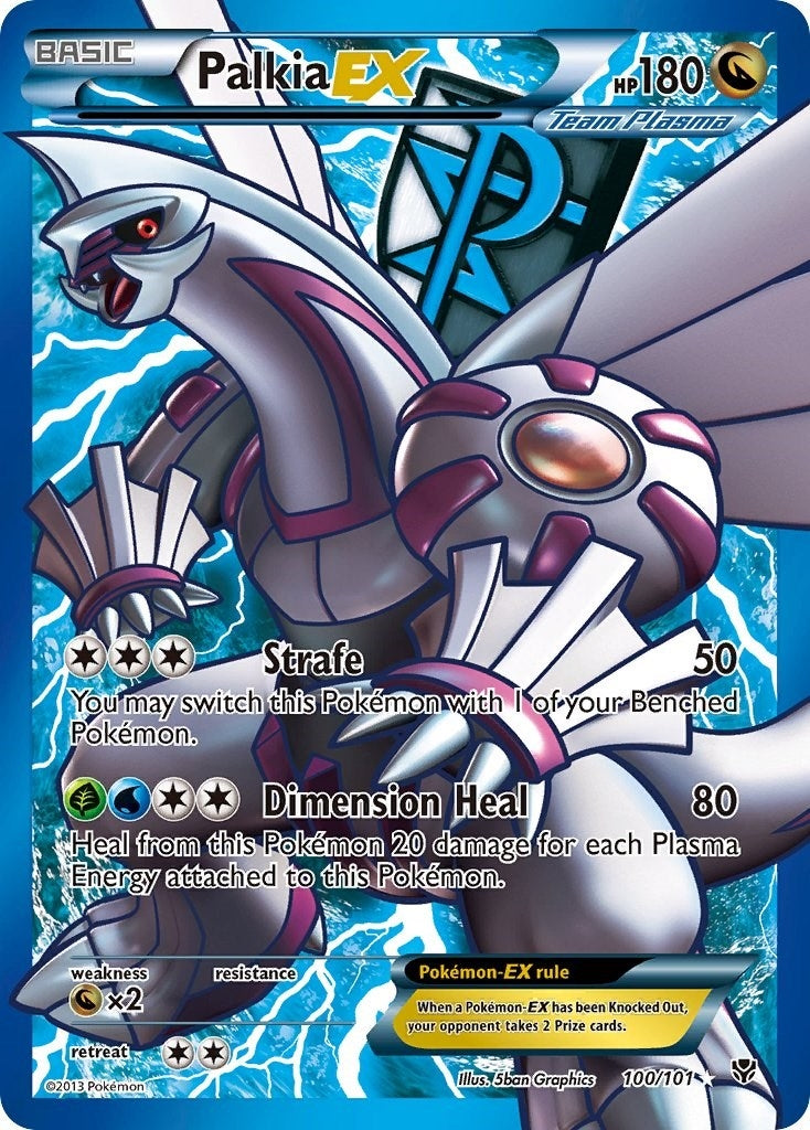 Image for Palkia EX (Team Plasma) (100 Full Art) (100/101) (Plasma Blast) - Pokemon