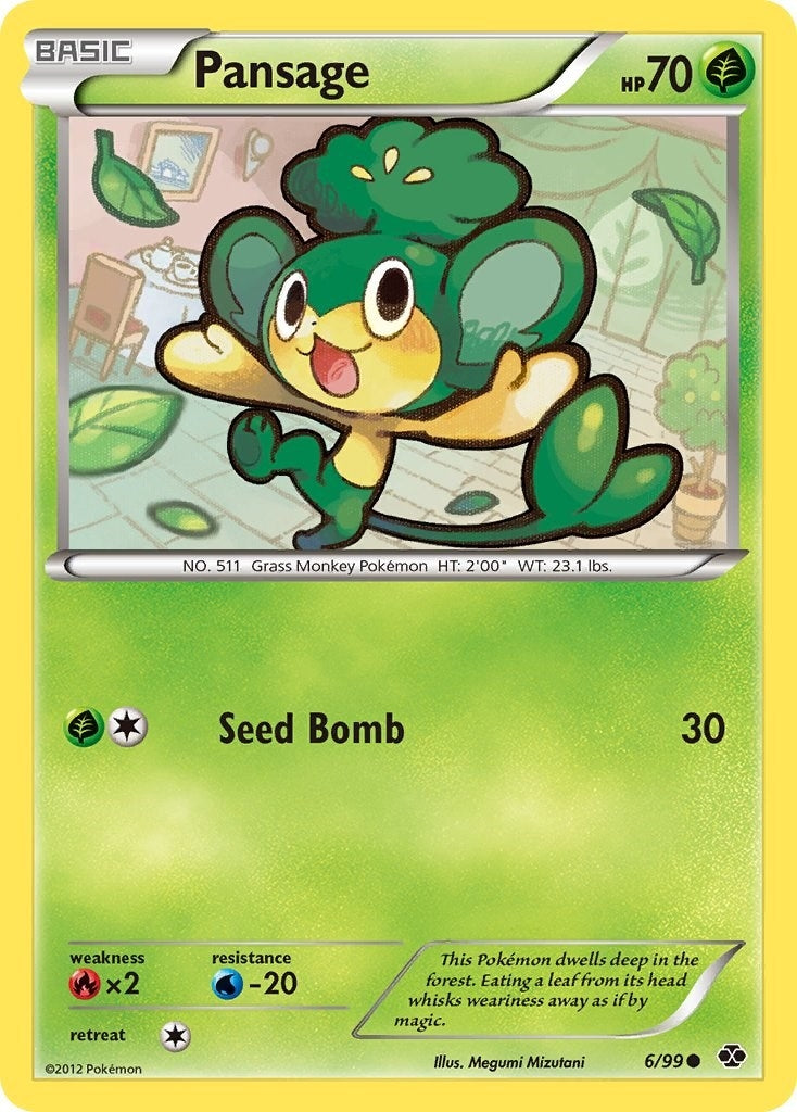 Image for Pansage (6/99) (Next Destinies) - Pokemon