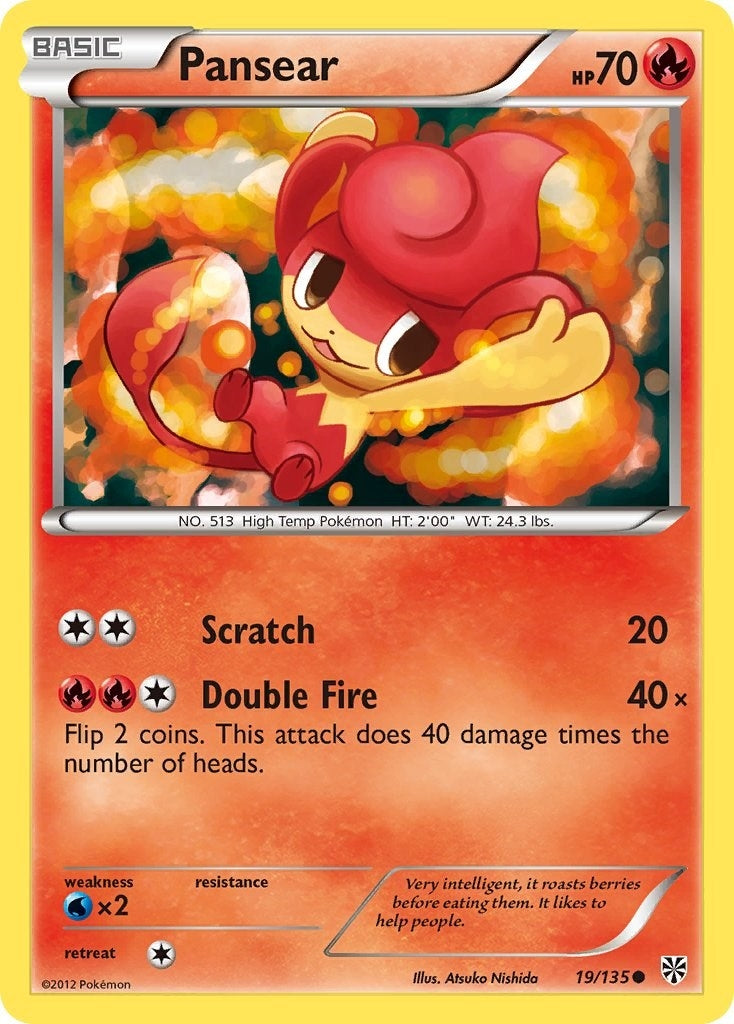 Image for Pansear (19/135) (Plasma Storm) - Pokemon