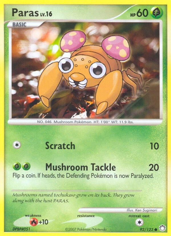 Image for Paras (92/123) (Mysterious Treasures) - Pokemon