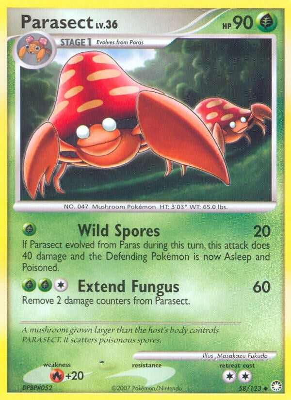 Image for Parasect (58/123) (Mysterious Treasures) - Pokemon