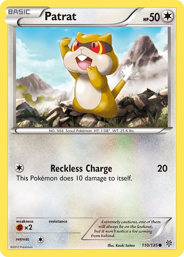 Image for Patrat (110) (110/135) (Plasma Storm) - Pokemon