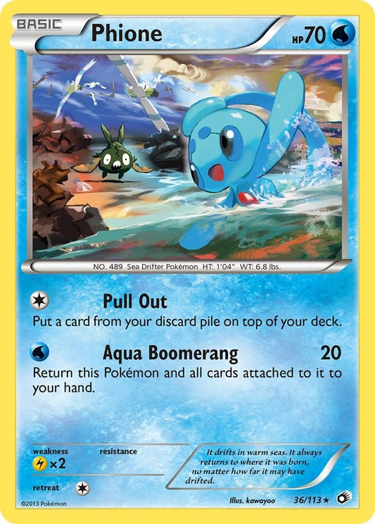 Image for Phione (36/113) (Legendary Treasures) - Pokemon