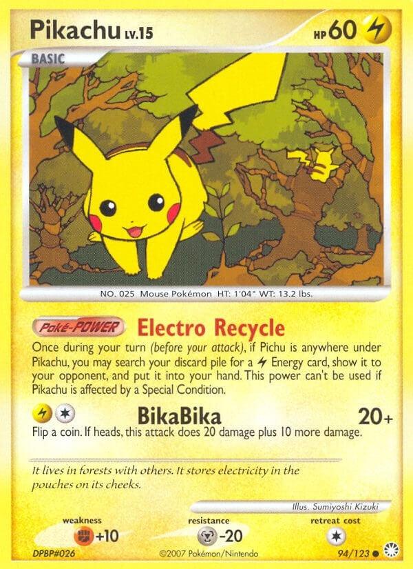 Image for Pikachu (94/123) (Mysterious Treasures) - Pokemon