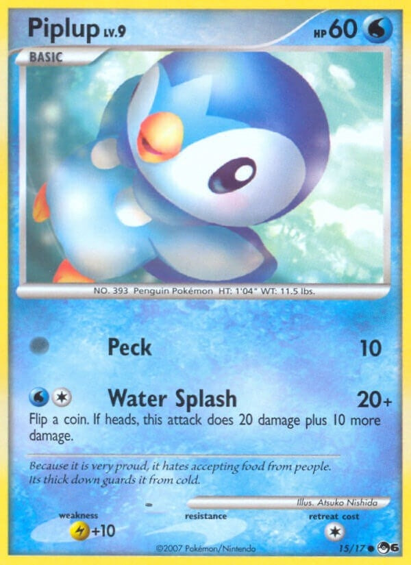 Image for Piplup (015/017) (POP Series 6) - Pokemon
